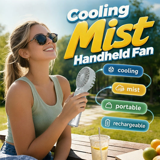 🧊Portable Handheld Mist Cooling Fan ❄️