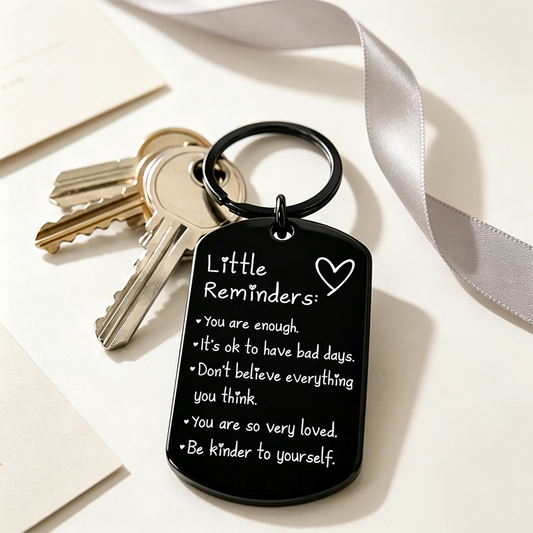 Engraved Inspirational Stainless Steel Keychain💕🔑
