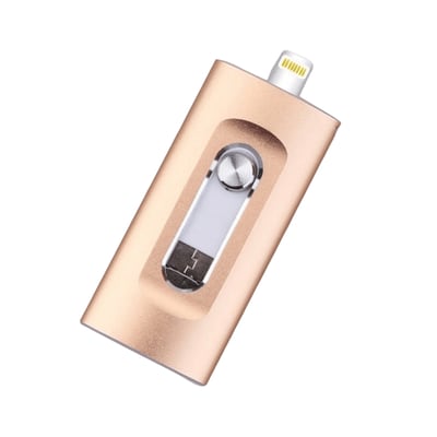 ✨3-in-1 High-Capacity USB Drive with Fingerprint Security（for iPhone）
